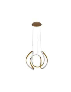 Foto 1 | Lámpara Colgante Decorativa Cityluz 42w Led Oro – Luz Ajustable 3000k A 6000k Con Control Remoto