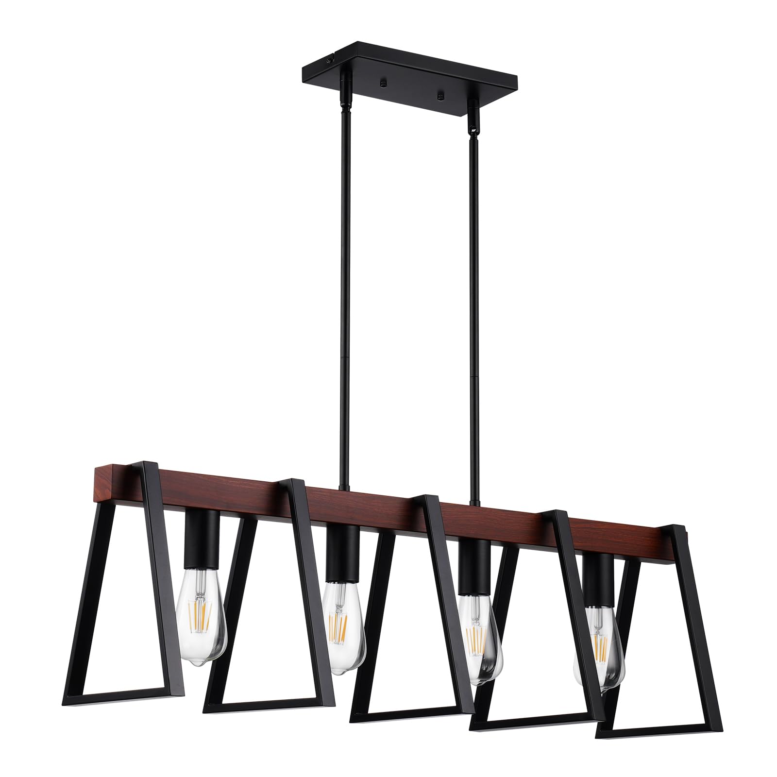 Lámpara Colgante Vevor, Isla De Cocina De 4 Luces, Ajustable, 60 W - Venta Internacional.