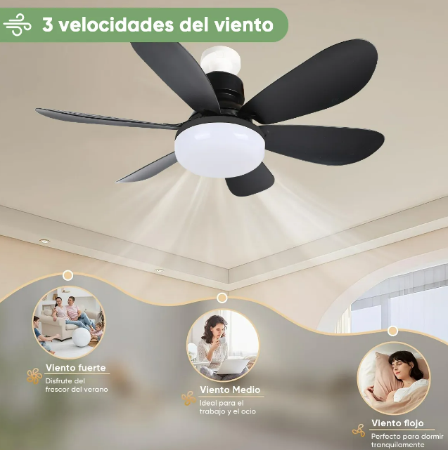 Foto 2 | Xtellar Lámpara De Techo Led Multifuncional 40w Con Ventilador Y Control Remoto