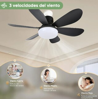 Foto 2 | Xtellar Lámpara De Techo Led Multifuncional 40w Con Ventilador Y Control Remoto
