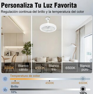 Foto 2 | Xtellar Ventilador De Techo Con Luz Led, Control Remoto Y Experiencia De Aromaterapia