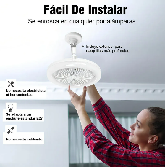 Foto 4 pulgar | Xtellar Ventilador De Techo Con Luz Led, Control Remoto Y Experiencia De Aromaterapia