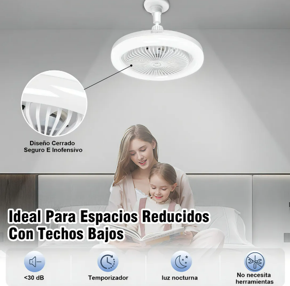 Foto 5 pulgar | Xtellar Ventilador De Techo Con Luz Led, Control Remoto Y Experiencia De Aromaterapia