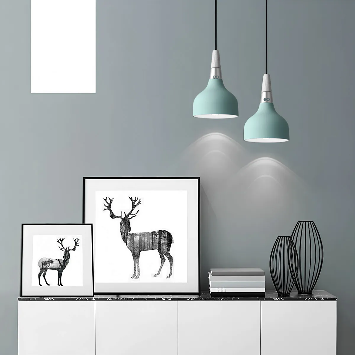 Foto 4 | Lámpara De Techo Colgante Decorativa Moderna Eo Safe Imports Esi-19470 Verde