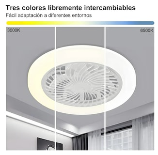 Foto 4 | Lámpara Ventilador De Techo Xtellar Con Control Remoto Y Luz Led Regulable