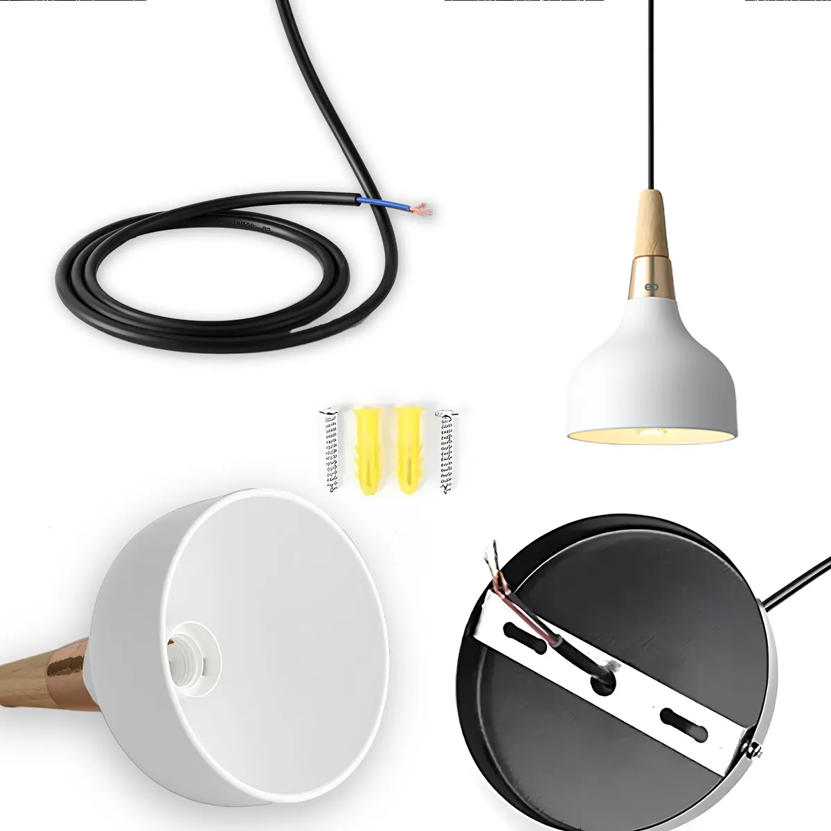 Foto 4 | Lámpara De Techo Colgante Decorativa Moderna Eo Safe Imports Esi-19467 Blanco