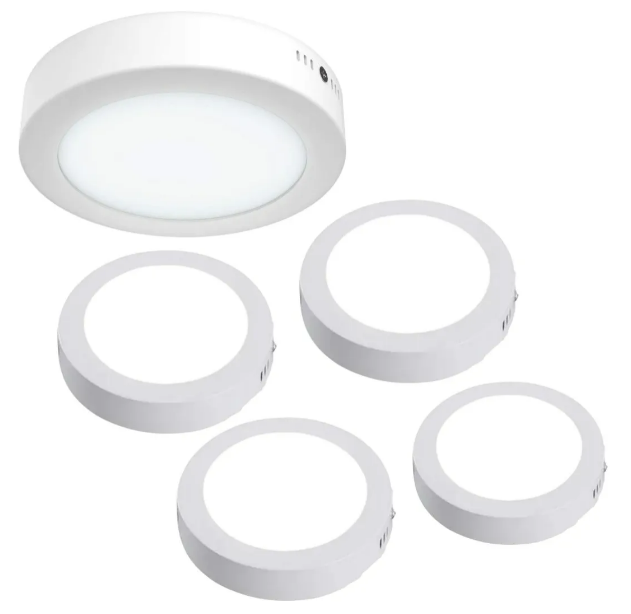 Foto 1 | Paquete Xtellar De 5 Lámparas Led De Techo Sobreponer 18w: Iluminación Elegante Y Eficiente