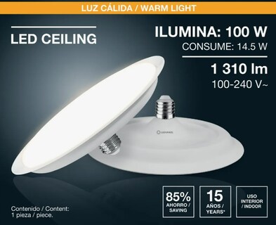 Foto 2 | Xtellar Lámpara De Lujo Led E27 14.5w Con Luz Cálida Para Interiores Modernos Y Elegantes