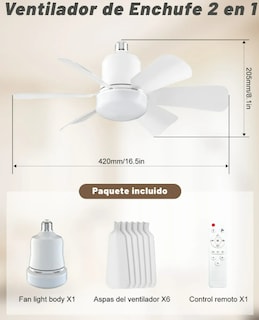 Foto 3 | Xtellar 30w Focos Led Inteligentes Multicolor Con Ventilador, Ahorro Energético Y Control Remoto E26/e27