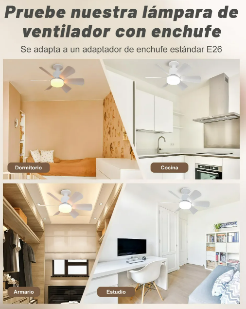 Foto 5 pulgar | Xtellar 30w Focos Led Inteligentes Multicolor Con Ventilador, Ahorro Energético Y Control Remoto E26/e27