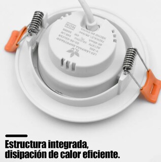 Foto 4 | Elegante Plafón Led Xtellar Empotrable 6w, Redondo, Luz Blanca Fría, Paquete De 6