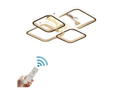 Foto 1 | Lámpara Cuadrada 4 Focos Xtellar Autoface 68w 6000k - Iluminación Moderna Y Versátil