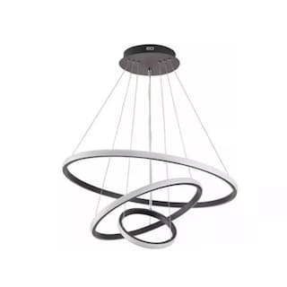 Foto 1 | Lampara Colgante Candil Led Neon 3 Aros 3 Tonos De Luz Eo Safe Imports Esi-19475 Gris