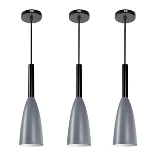 Foto 1 | 3 Lámparas De Techo Colgantes Modernas Eo Safe Imports Esi-19479 Gris