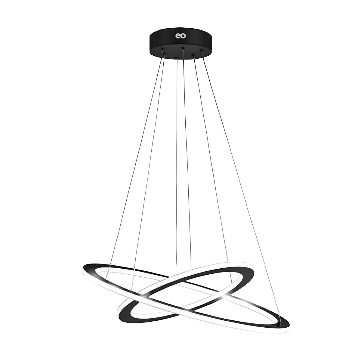 Foto 1 | Lámpara De Techo Led Dos Anillos Eo Safe Imports Esi-19474 Negro