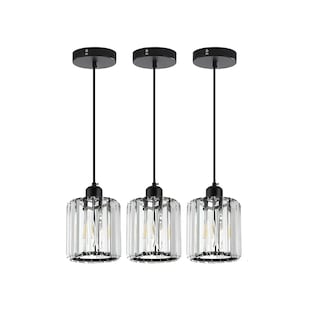 Foto 1 | Lámpara Colgante Techo Cristal 3 Piezas Eo Safe Imports Esi-19481 Negro