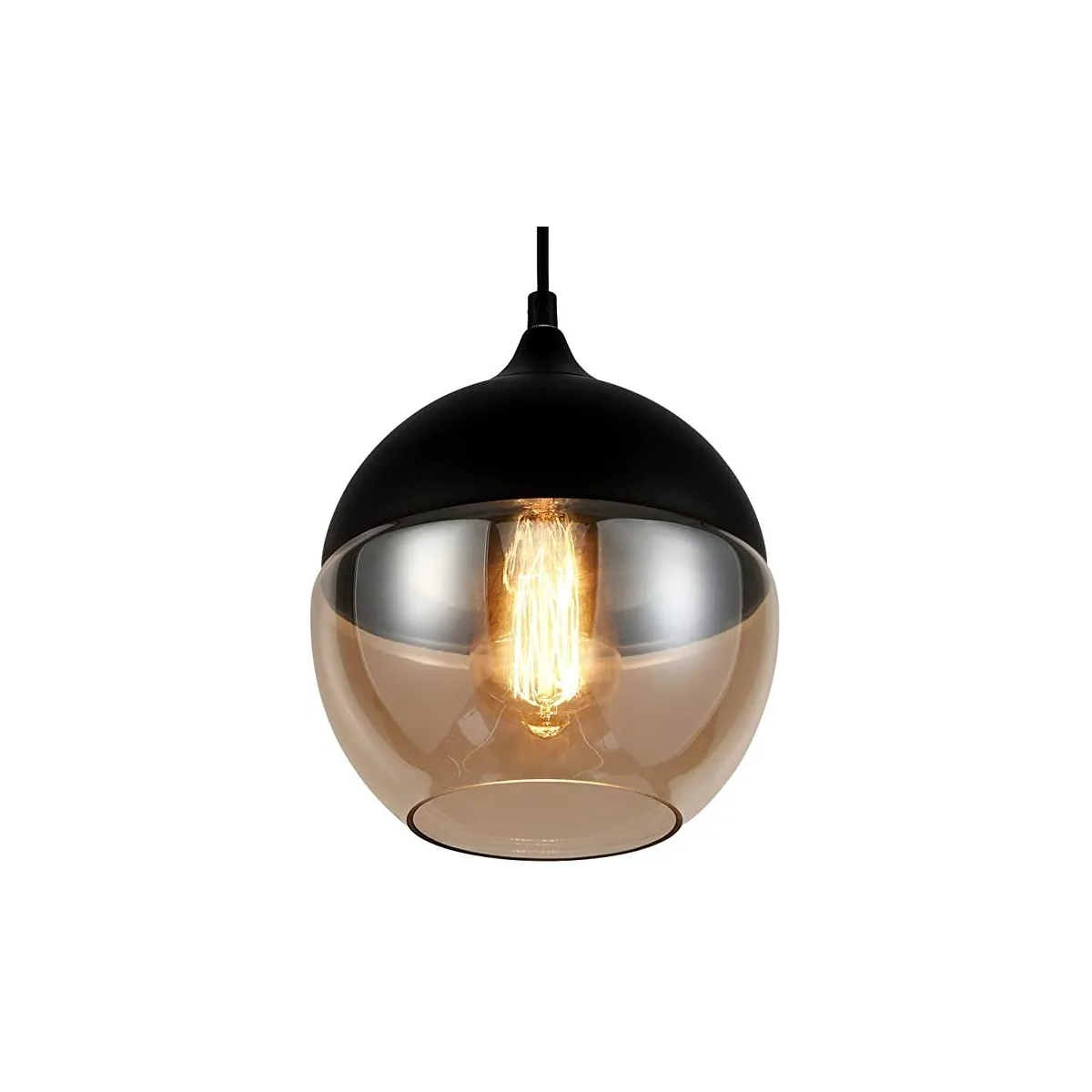 Foto 3 | Lámpara De Techo Colgante De Cristal Eo Safe Imports Esi-19478 Negro