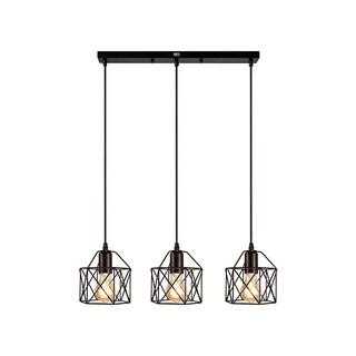 Foto 1 | Lámpara Colgante Industrial E26 E27 De 40 Cm, Eo Safe Imports Esi-19484 Negro
