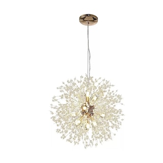 Foto 1 | Lámpara Colgante Candelabro De Cristal 8 Luces Eo Safe Imports Esi-19487 Dorado