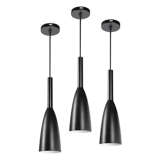 Foto 1 | 3 Lámparas De Techo Colgantes Modernas Eo Safe Imports Esi-19480 Negro