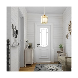 Foto 4 | Lámpara Colgante Cristal Moderna Decorativa Eo Safe Imports Esi-19482 Dorado