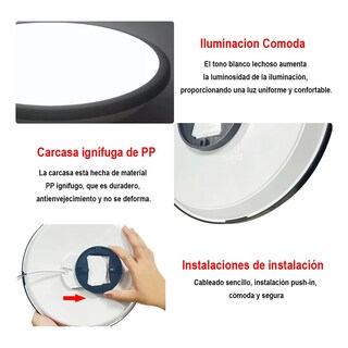 Foto 4 | Lámparas De Techo 24w Luz Blanca Lab.g Multicolor