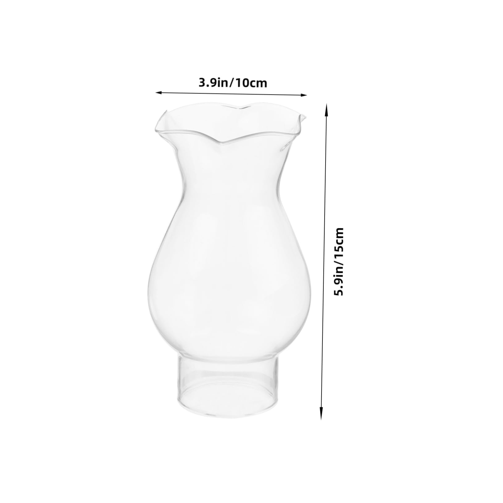 Foto 2 | Lámpara De Aceite Chimney Stobaza  Cristal Transparente Para Huracanes  9 X 5 Cm - Venta Internacional.