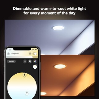 Foto 4 | Lámpara Led Empotrada Philips Hue Smart De 5/6 Pulgadas Paquete De 4 - Venta Internacional.