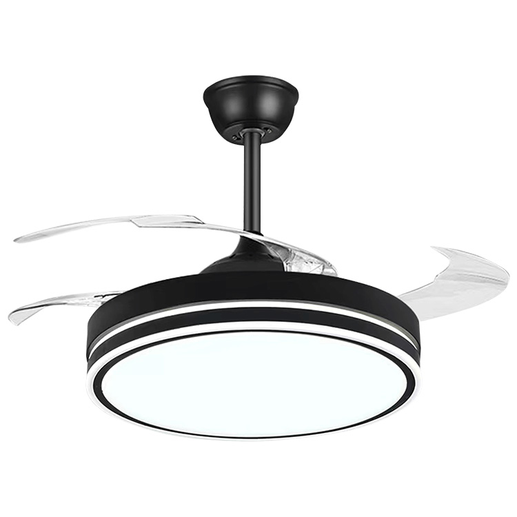 Lámpara Ventilador Techo 4 Hojas Aro 3 Temperaturas