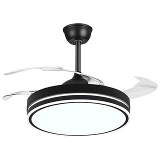 Foto 1 | Lámpara Ventilador Techo 4 Hojas Aro 3 Temperaturas