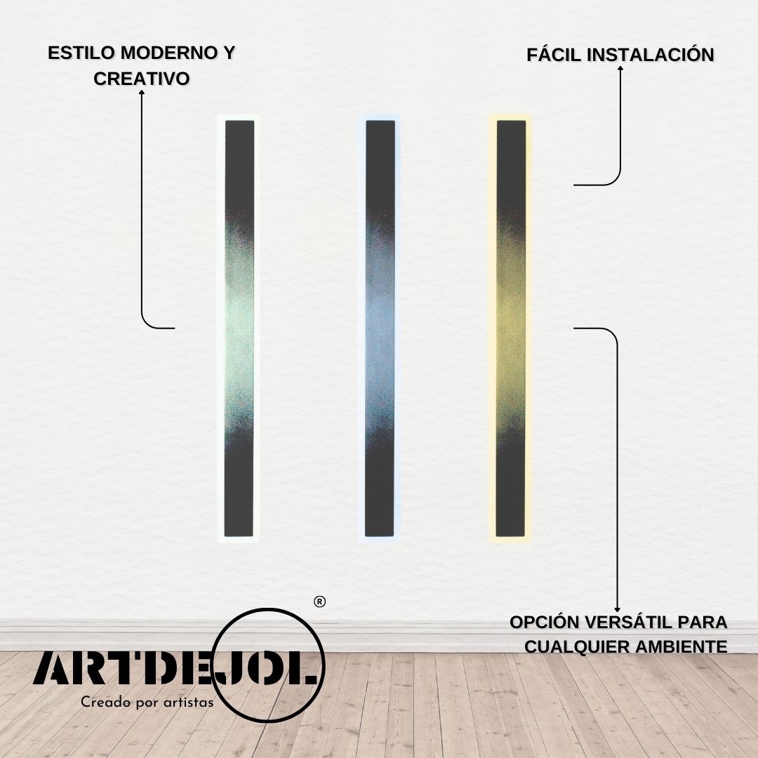 Foto 4 pulgar | Arbotante para Pared Barra Recta Tres Temperaturas