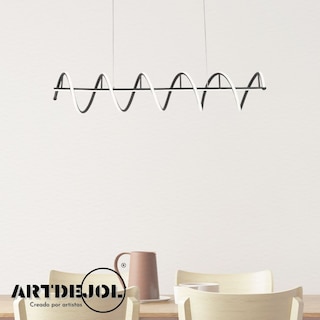 Foto 3 | Lámpara Colgante Espiral Luz Led Ideal para Decorar tus Espacios Sala Comedor ala TV