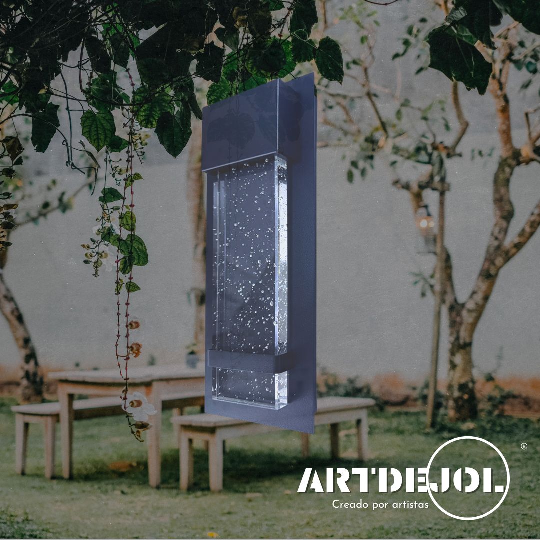 Foto 5 pulgar | Arbotante Led Para Pared Decorativo Aluminio Cristal