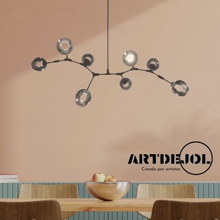 Foto 4 | Candelabro 8 Esferas Negro 150*230 Mm