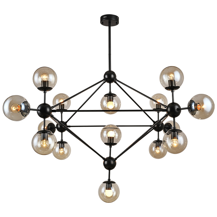 Candelabro 15 Esferas Negro 15*130 Mm