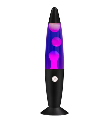 Foto 1 | Lámpara Xtellar De Movimiento Líquido, Color Morado, Decorati Estructura Negro