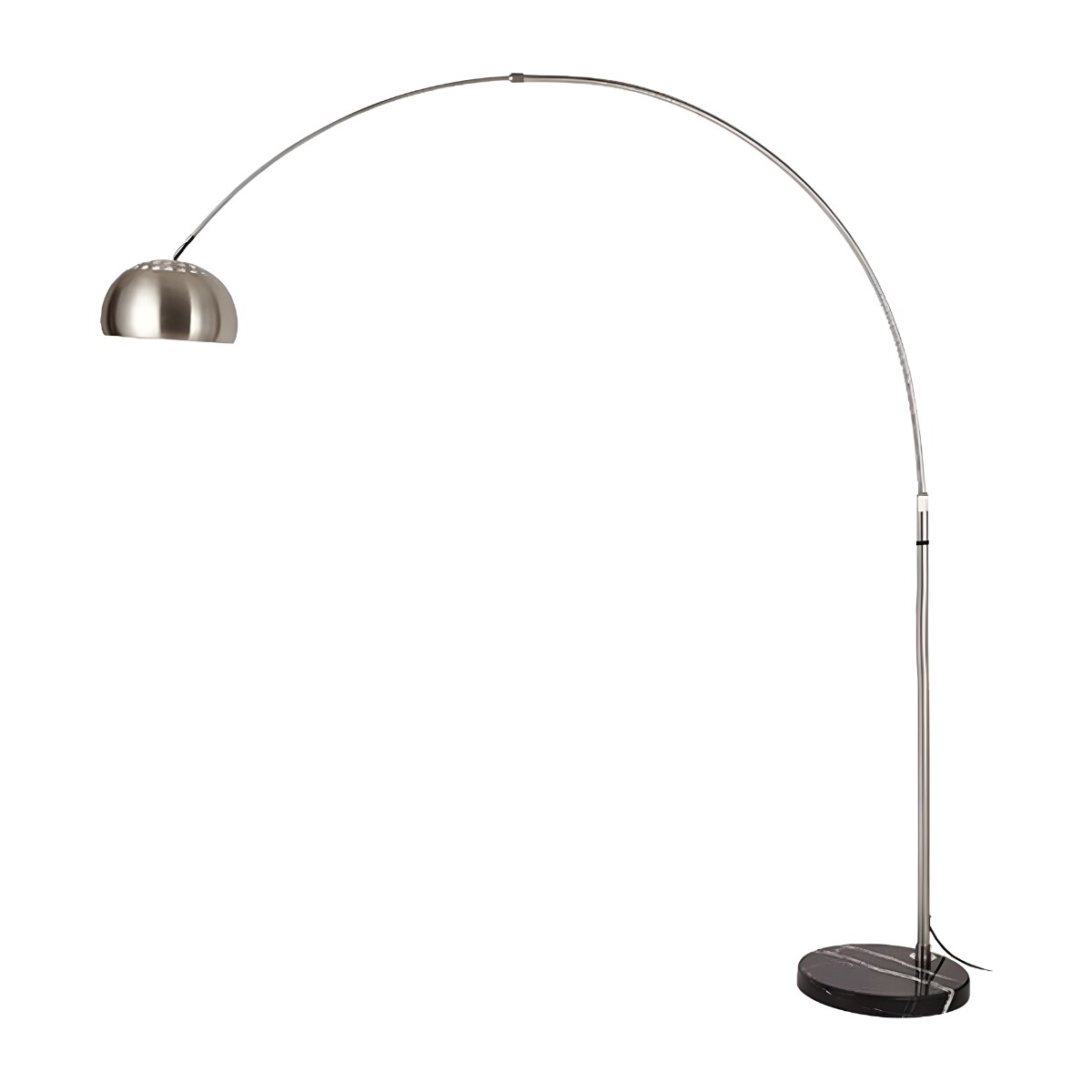 Lampara Piso Acero Inoxidable Metalica Ajustable Base Marmol $1,232