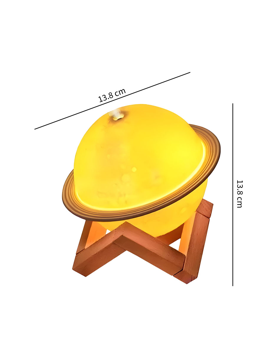 Foto 5 | Humidificador Difusor Lámpara Forma Planeta Luna Con 3 Modos