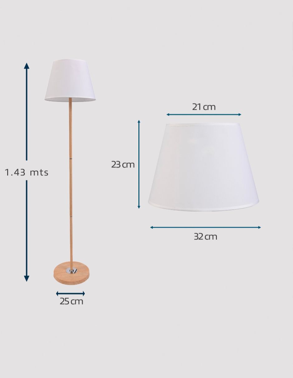 Foto 4 pulgar | Lámpara de Piso Iluminación Luz Vic Kanab Blanca