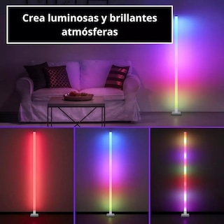 Foto 3 | Lampara de Piso Rgb 1.5m Modos De Luz Control Remoto