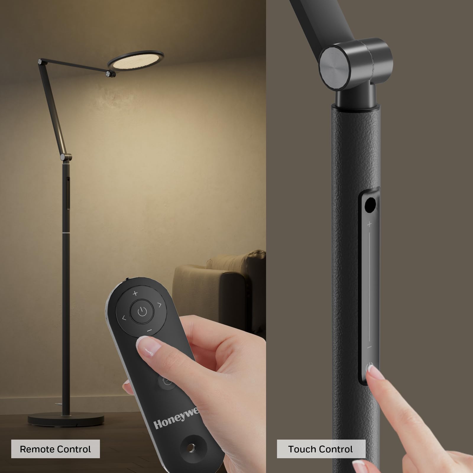 Foto 5 | Lámpara De Pie Honeywell F01bk Sunturalux™ Eye Care, Regulable - Venta Internacional.