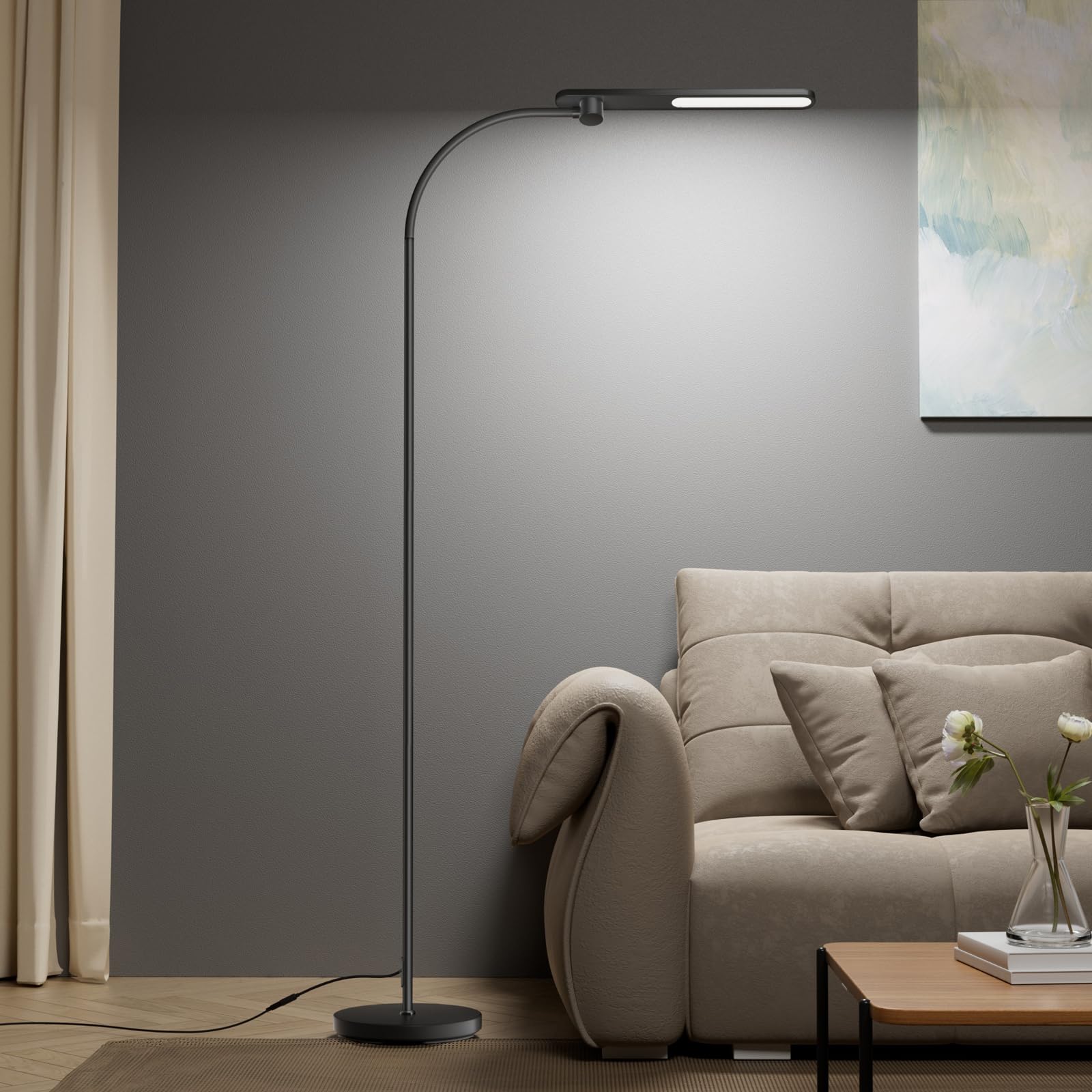 Lámpara De Pie Led Honeywell F4 Sunturalux™ De Intensidad Continua Regulable - Venta Internacional.