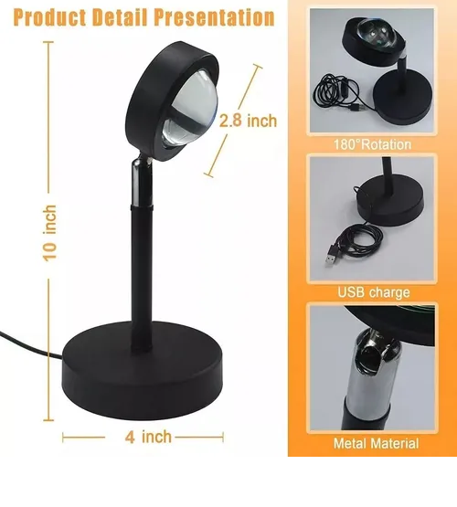 Foto 5 pulgar | Lampara Xtellar Proyeccion Mesa Luz Atardecer Sunset Led Decorativa