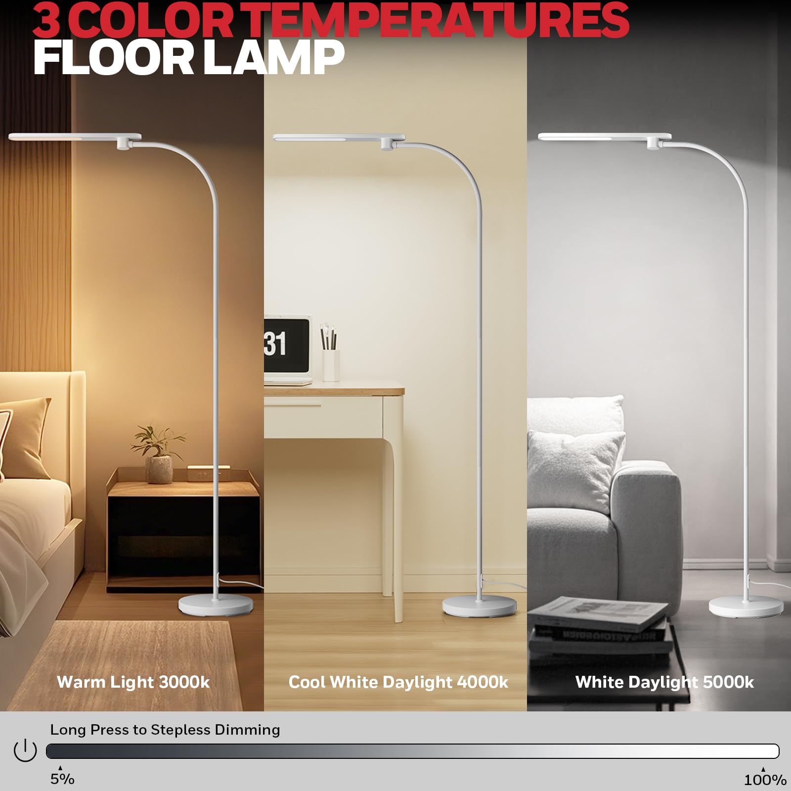 Foto 3 pulgar | Lámpara De Pie Led Honeywell F4 Sunturalux™ Super Bright 77.56 - Venta Internacional.