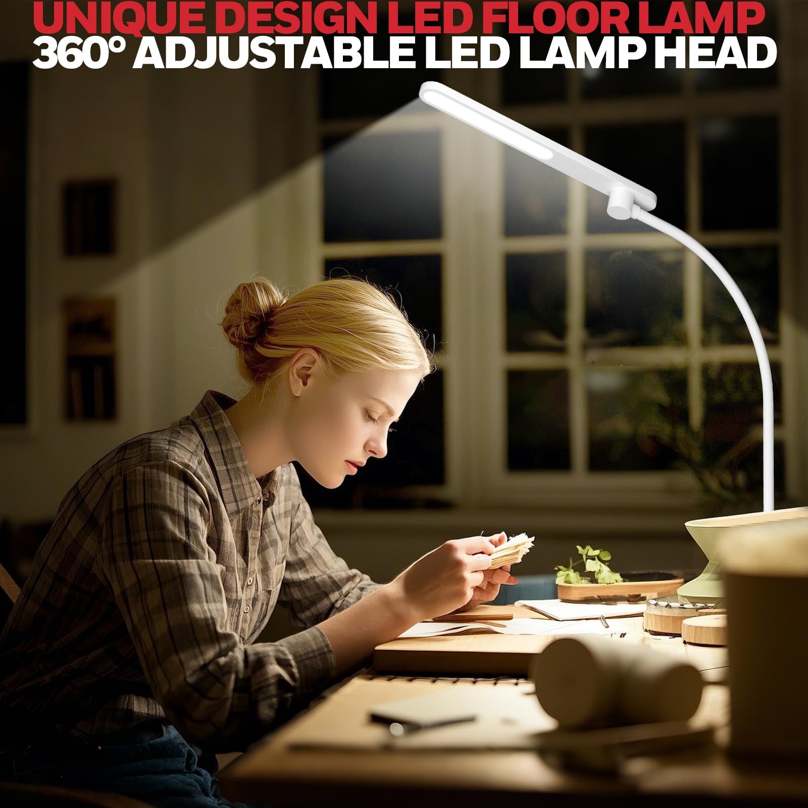 Foto 8 pulgar | Lámpara De Pie Led Honeywell F4 Sunturalux™ Super Bright 77.56 - Venta Internacional.