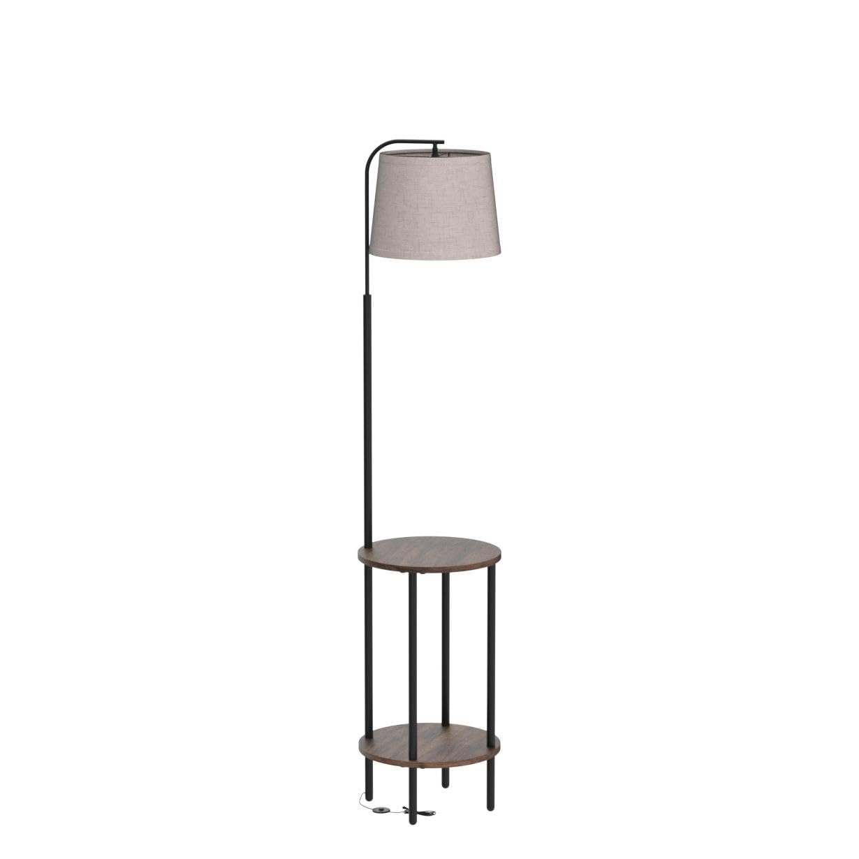 Foto 5 pulgar | Lámpara De Pie Dewenwils Con Mesa, Mesita De Noche Farmhouse De 157 Cm - Venta Internacional.