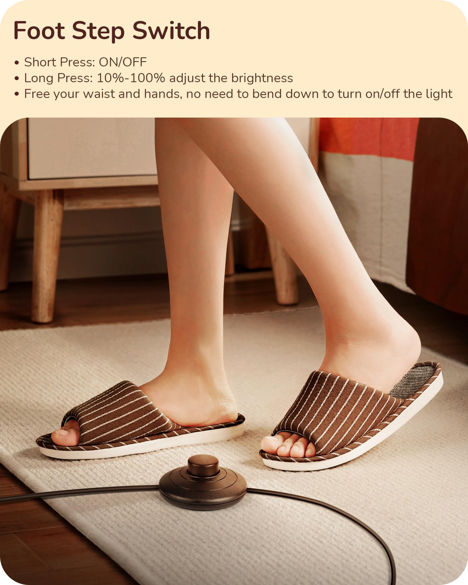 Foto 6 pulgar | Lámpara De Pie De Esquina Edishine Led De 1,46 M Con Altura Ajustable - Venta Internacional.