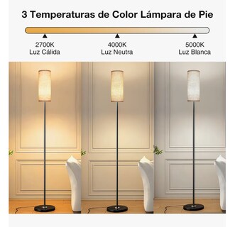 Foto 3 | Lámpara De Piso Moderna Led Incluye Foco Y 3 Temperatura De Color Lamparas Minimalista