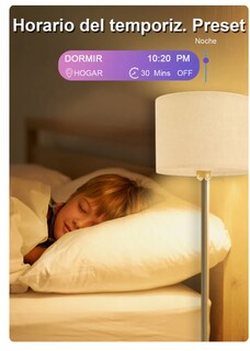 Foto 3 | Lampara De Pie Moderna Wifi Led Rgb Alexa Google Home Control Por App