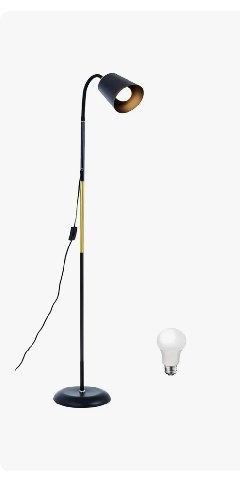 Foto 2 pulgar | Lámpara De Piso Led,lámpara De Pie Dapon, Metal, 9w, 127v, Ajustable 1.8m, 3 Modos De Iluminación